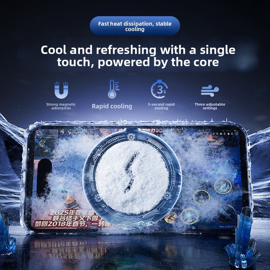 Magnetic Semiconductor Phone Cooler with Digital Display