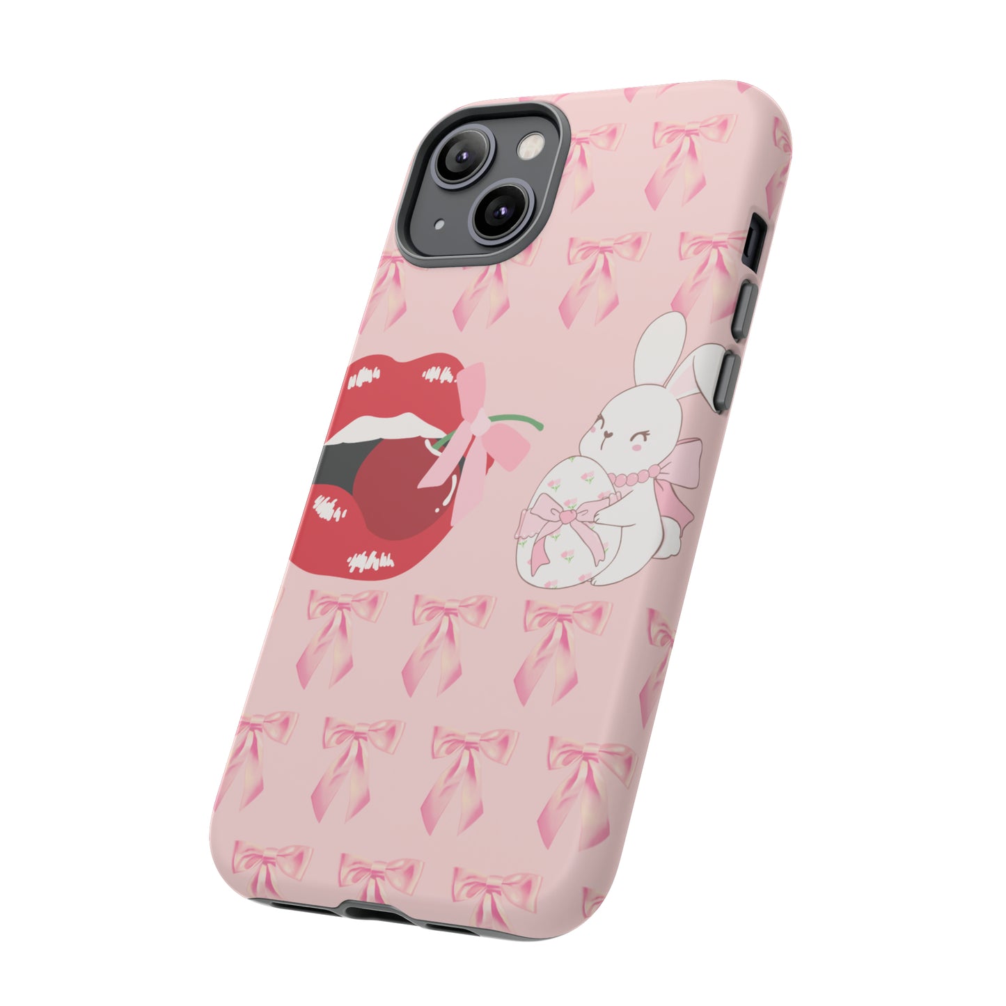 Coquette Lipstick Bunny Iphone case 15 Pro 14 13 Pro Max 12 11 Pro 15 13 12 Mini 12 Pro Max 14 Pro XR 8 13 Mini 11 13 Pro X Xs 11 Pro sanrio
