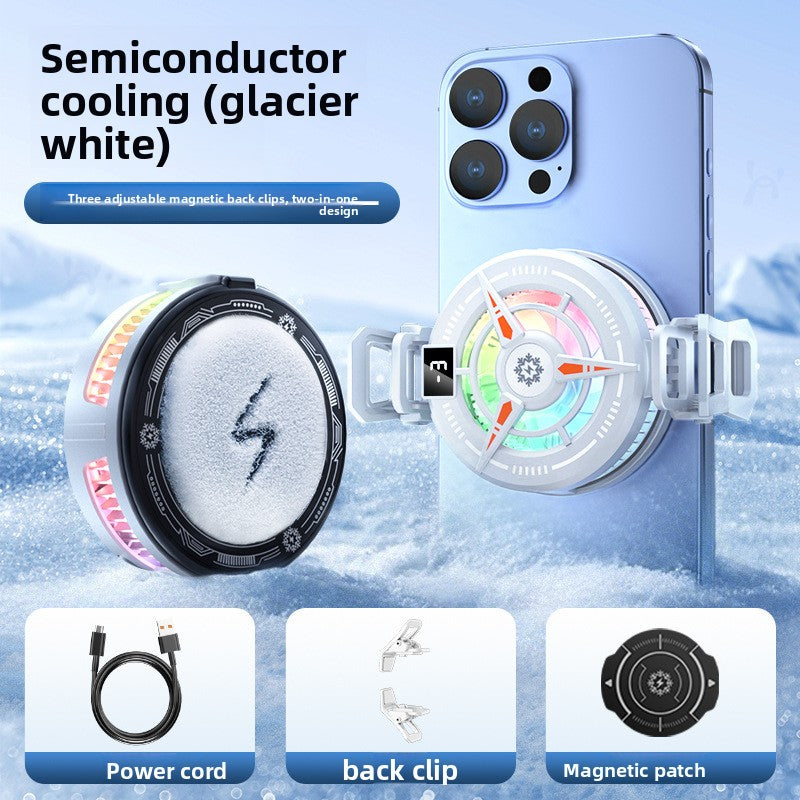 Magnetic Semiconductor Phone Cooler with Digital Display