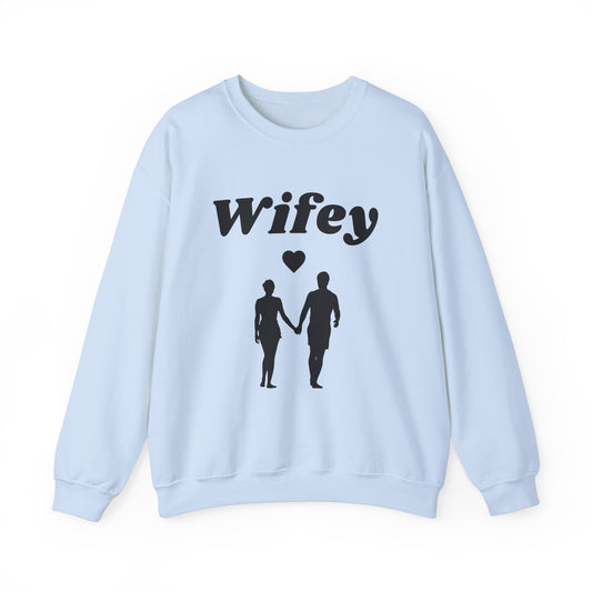 Wifey Sweatshirt, Wedding Gift, Gift for Bride, New Wife Sweatshirt, Unique Bridal Shower Gift, Newlywed Honeymoon Present, Mrs Sweatshirt